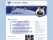 Tablet Screenshot of copeclinic.com